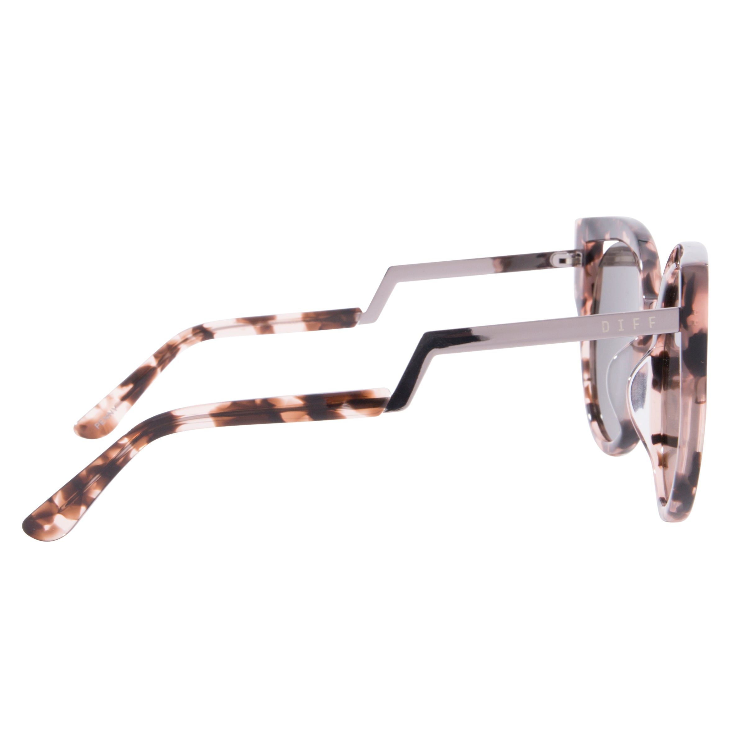 PENNY - HIMALAYAN TORTOISE + TAUPE FLASH SUNGLASSES sold by Diff Eyewear product image thumbnail 4