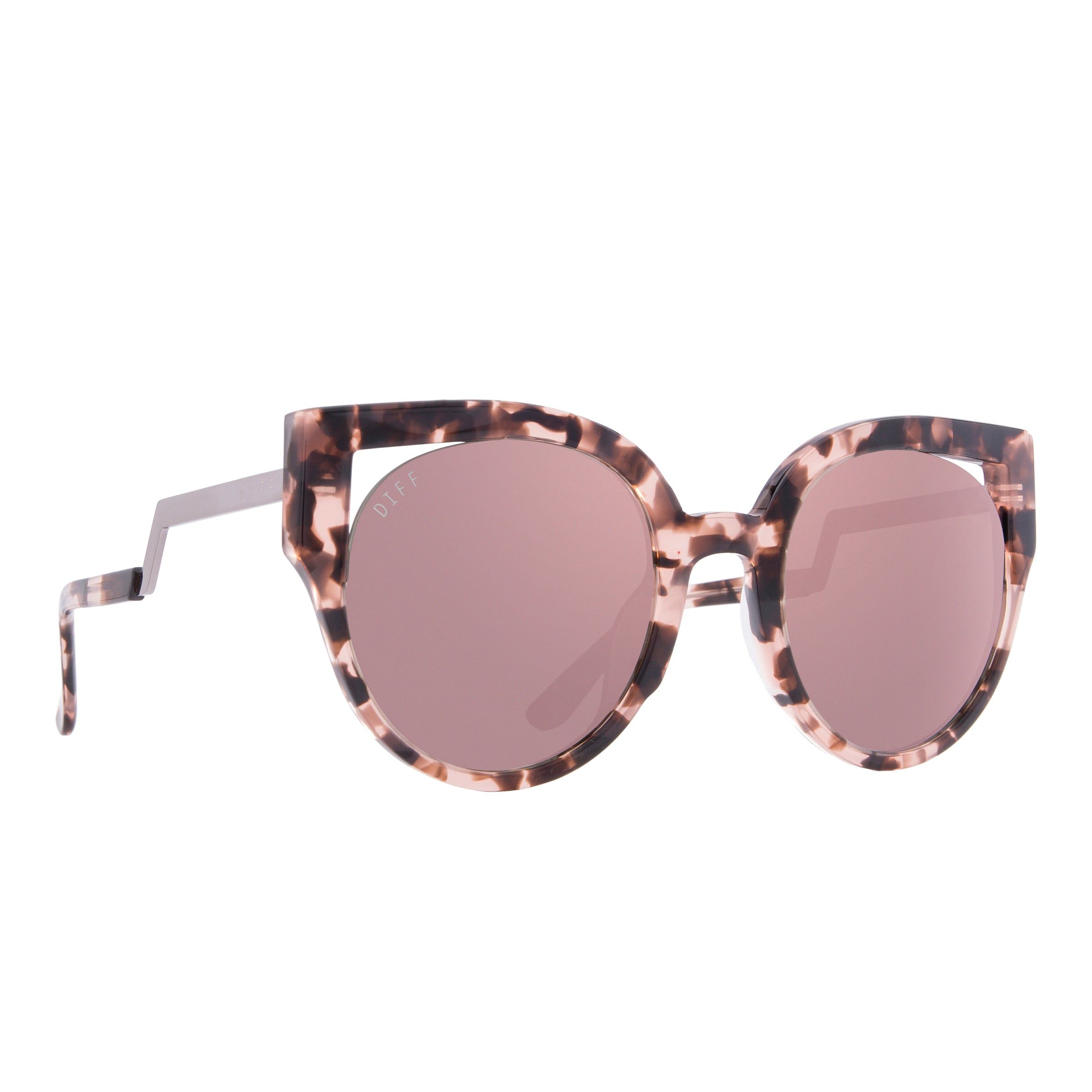 PENNY - HIMALAYAN TORTOISE + TAUPE FLASH SUNGLASSES sold by Diff Eyewear product image thumbnail 2
