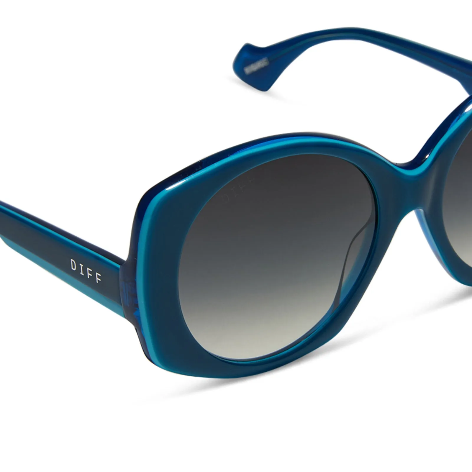 EMILY IN PARIS - PIERRE CADAULT + DRAMATIC COBALT + SKY BLUE W SHEER GRADIENT SUNGLASSES sold by Diff Eyewear product image thumbnail 4