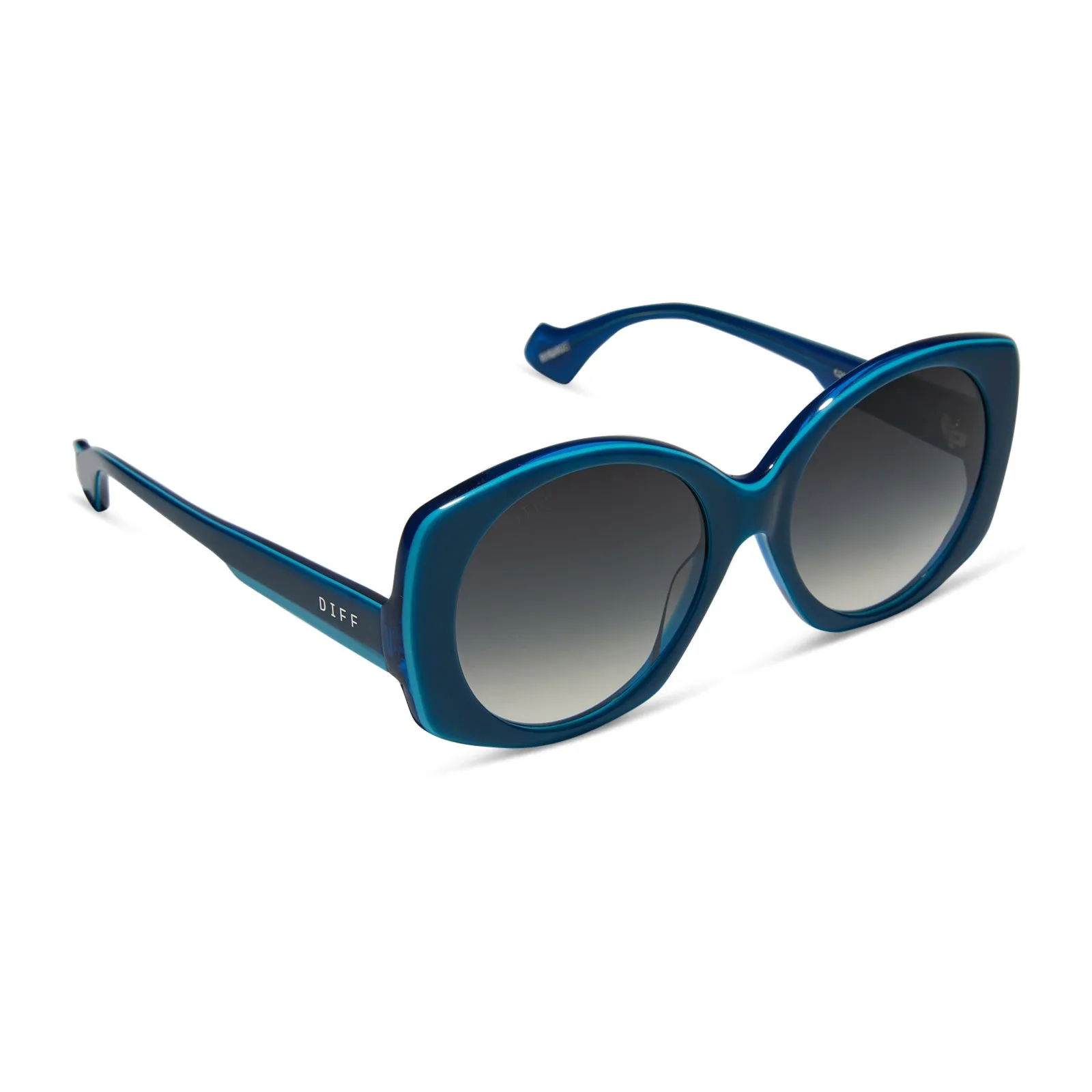 EMILY IN PARIS - PIERRE CADAULT + DRAMATIC COBALT + SKY BLUE W SHEER GRADIENT SUNGLASSES sold by Diff Eyewear product image thumbnail 2