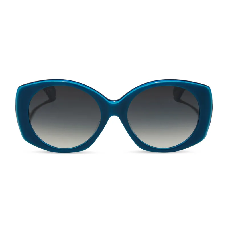 EMILY IN PARIS - PIERRE CADAULT + DRAMATIC COBALT + SKY BLUE W SHEER GRADIENT SUNGLASSES sold by Diff Eyewear