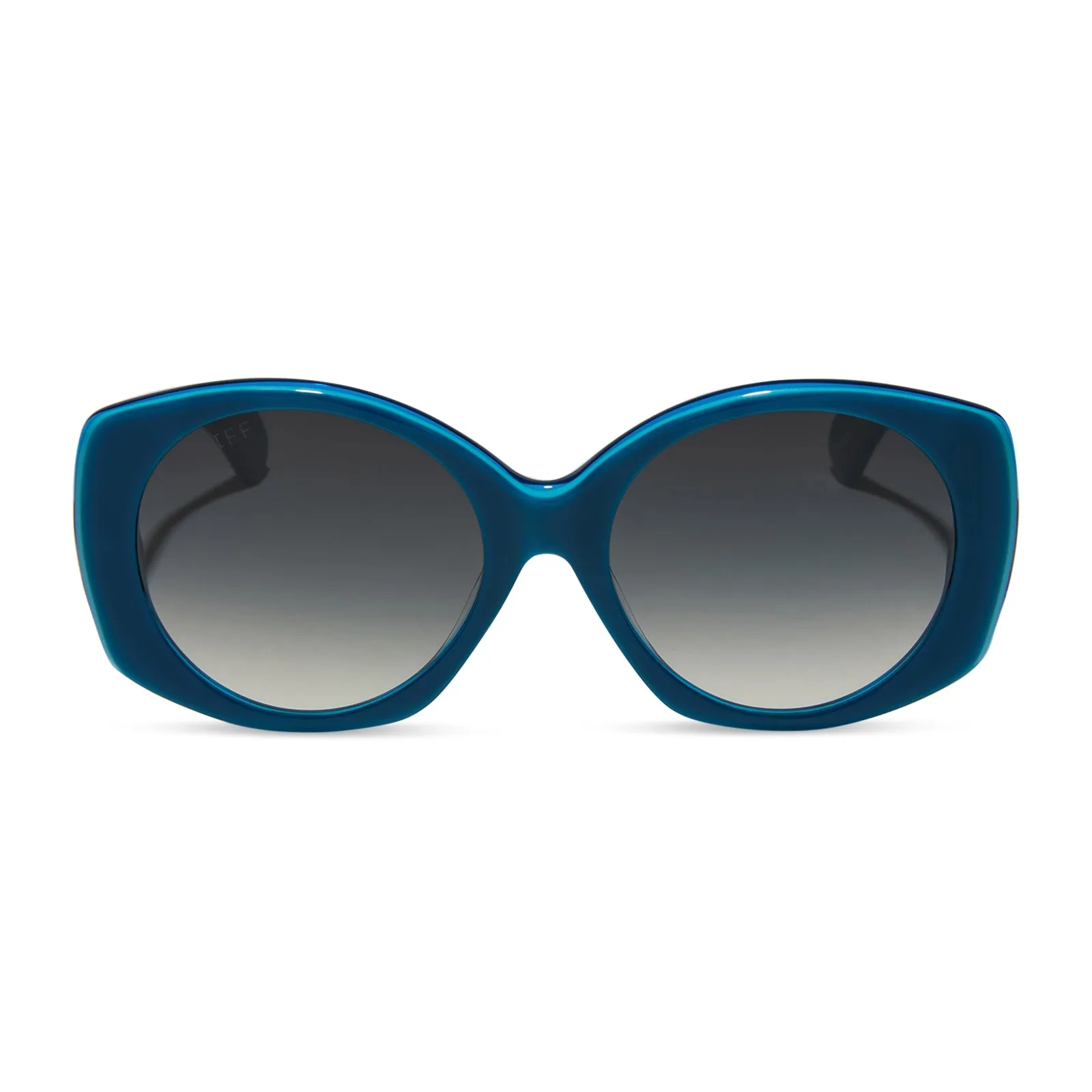 EMILY IN PARIS - PIERRE CADAULT + DRAMATIC COBALT + SKY BLUE W SHEER GRADIENT SUNGLASSES sold by Diff Eyewear