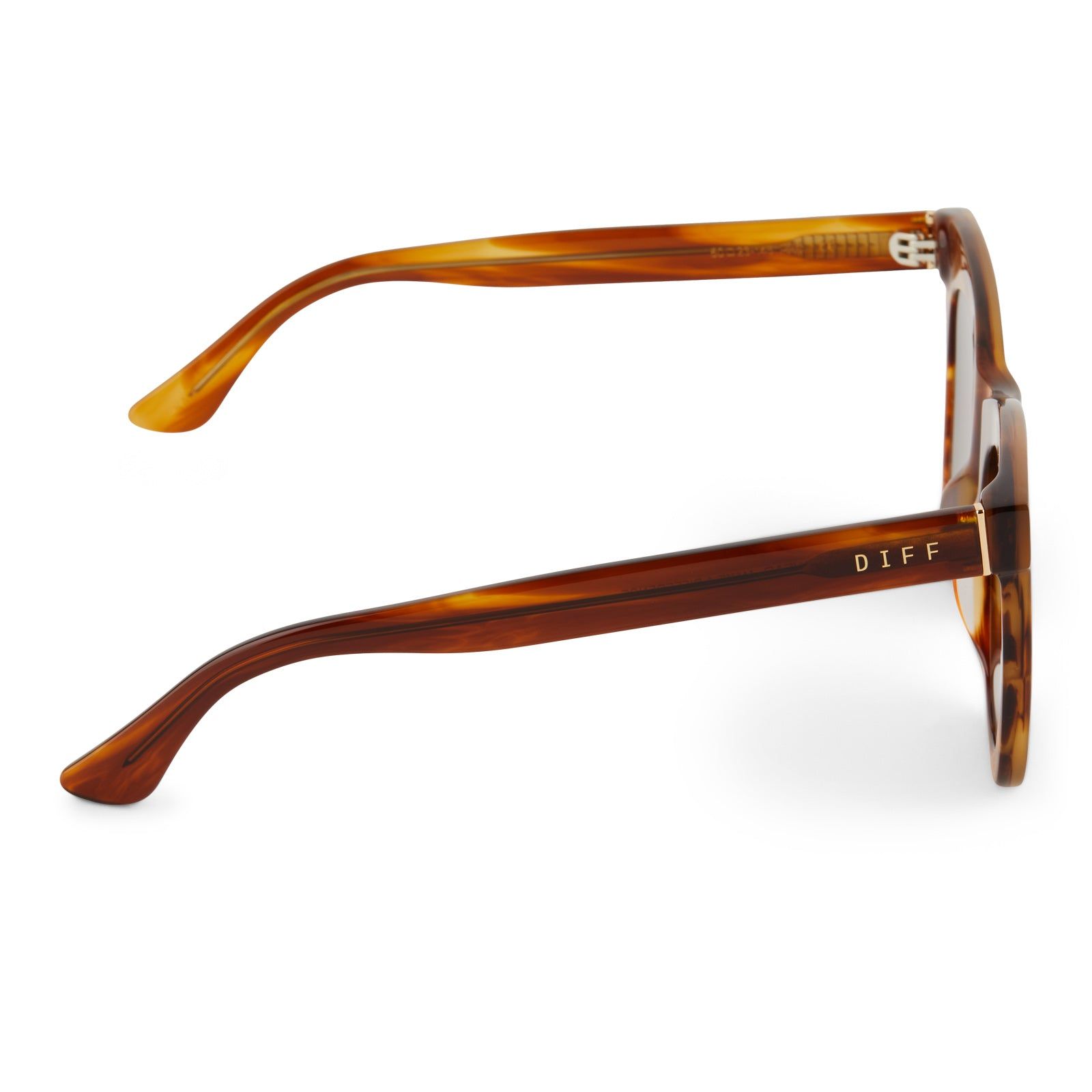 KAIA - HENNA TORTOISE + BROWN GRADIENT GOLD FLASH + POLARIZED SUNGLASSES sold by Diff Eyewear product image thumbnail 3