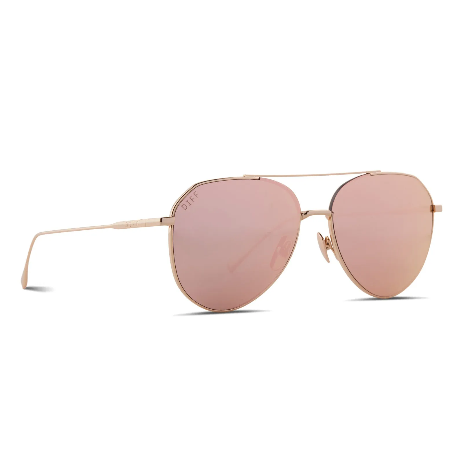 DASH XS - GOLD + PEACH MIRROR SUNGLASSES sold by Diff Eyewear product image thumbnail 2