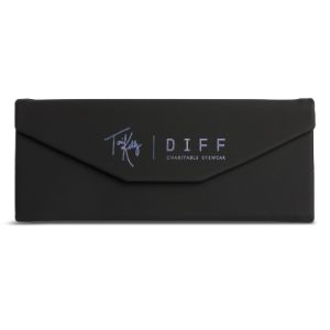 TORI KELLY - SHINE ON + MATTE BLACK + BLUE MIRROR SUNGLASSES sold by Diff Eyewear