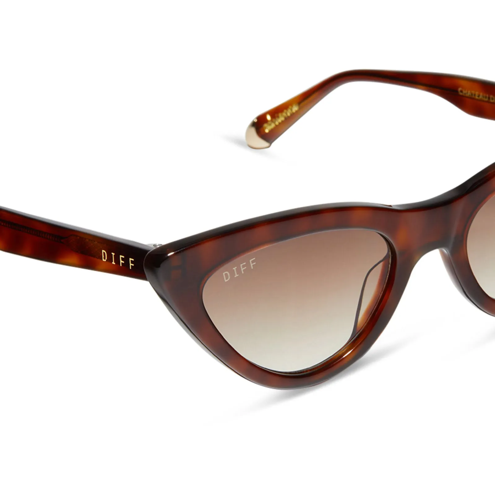 ADRIENNE BAILON - CHATEAU + TORTOISE + BROWN GRADIENT SUNGLASSES sold by Diff Eyewear product image thumbnail 4