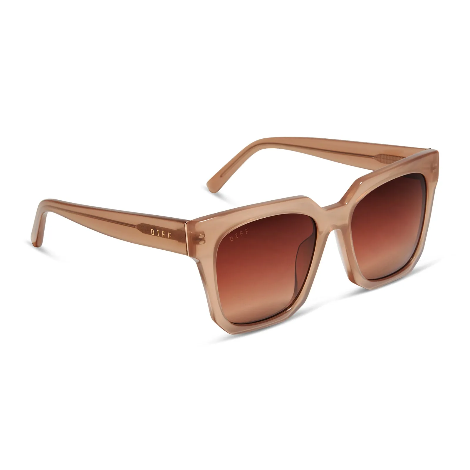 ARIANA II - WARM TAUPE + BROWN GRADIENT SUNGLASSES sold by Diff Eyewear product image thumbnail 2