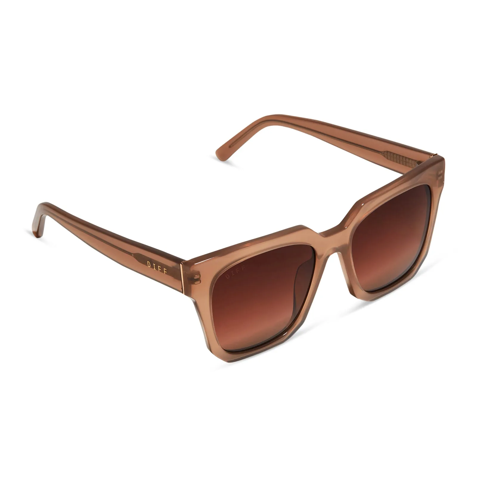 ARIANA II - WARM TAUPE + BROWN GRADIENT SUNGLASSES sold by Diff Eyewear product image thumbnail 4
