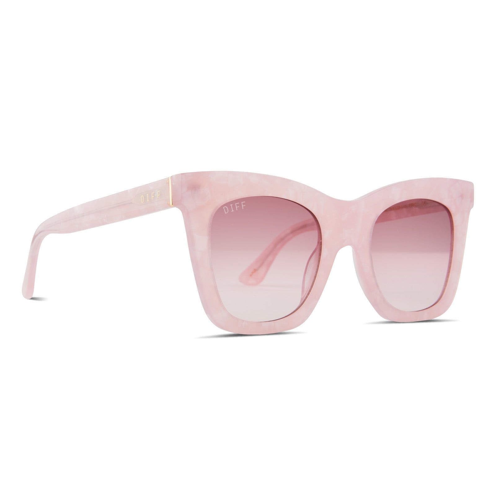 KAIA - GEO PINK + WINE GRADIENT SUNGLASSES sold by Diff Eyewear product image thumbnail 2