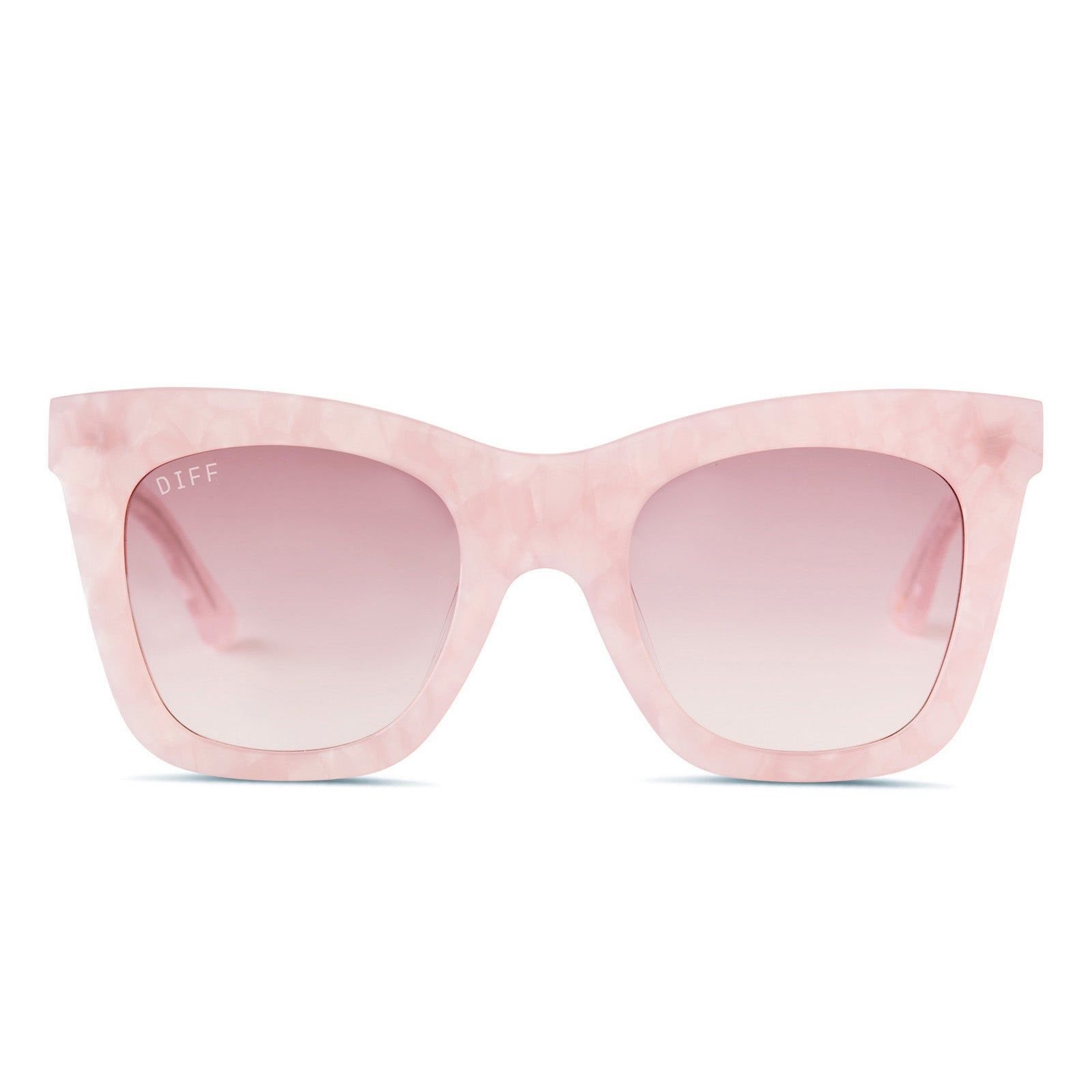 KAIA - GEO PINK + WINE GRADIENT SUNGLASSES sold by Diff Eyewear
