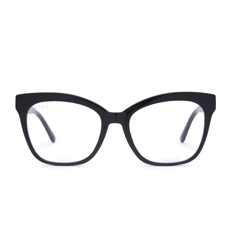 JESSIE JAMES DECKER - WINSTON + BLACK + BLUE LIGHT TECHNOLOGY made by Diff Eyewear