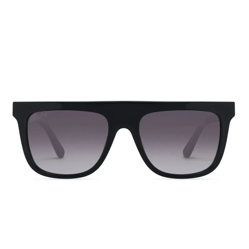 STEVIE - BLACK + GREY GRADIENT + POLARIZED SUNGLASSES sold by Diff Eyewear