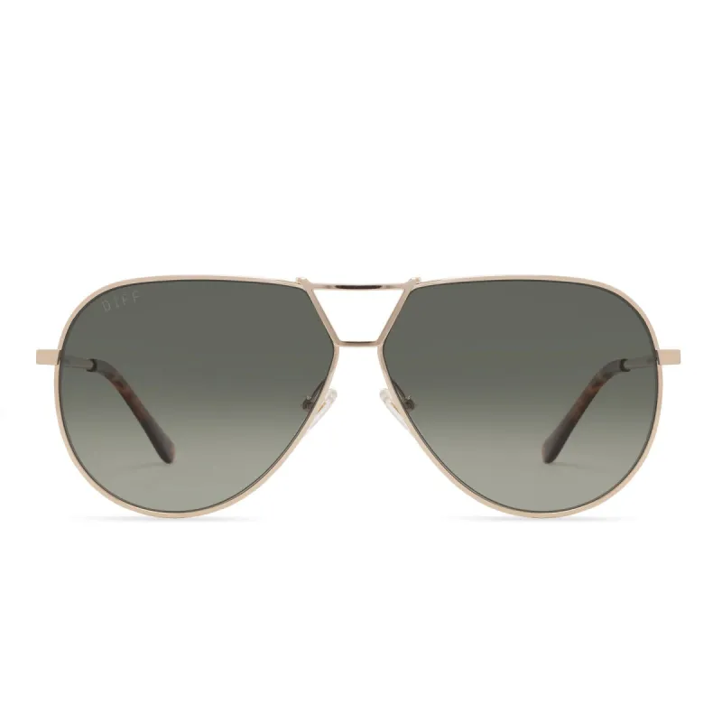 DEVON - GOLD + G15 GRADIENT + POLARIZED SUNGLASSES sold by Diff Eyewear