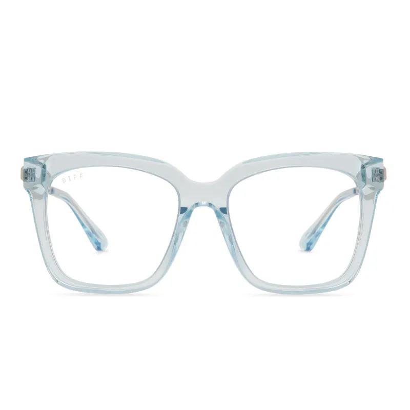 BELLA - AQUA SEA CRYSTAL + BLUE LIGHT TECHNOLOGY GLASSES sold by Diff Eyewear