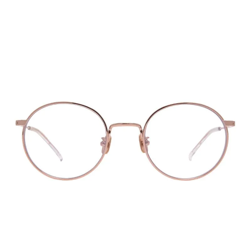 DAISY - CHAMPAGNE GOLD + CLEAR GLASSES sold by Diff Eyewear