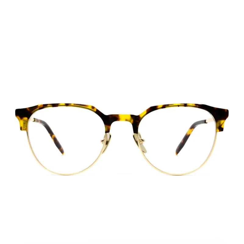 KIRA - GOLD AMBER TORTOISE + CLEAR GLASSES sold by Diff Eyewear