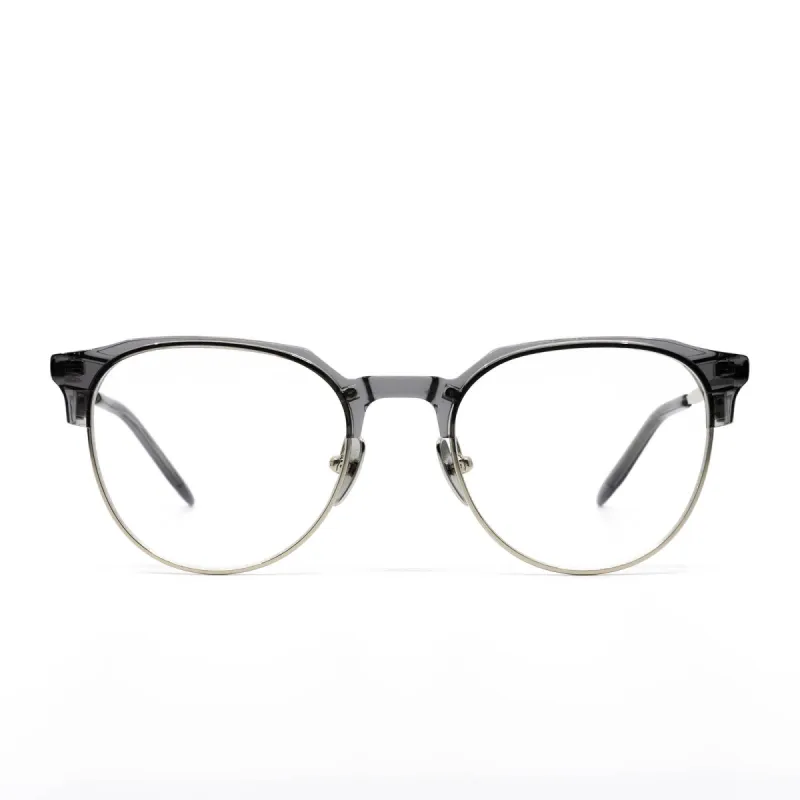 KIRA - SILVER SMOKE + CLEAR GLASSES sold by Diff Eyewear