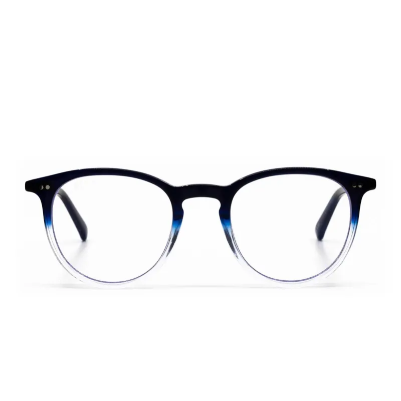 HAZE - NAVY OMBRE + CLEAR GLASSES sold by Diff Eyewear