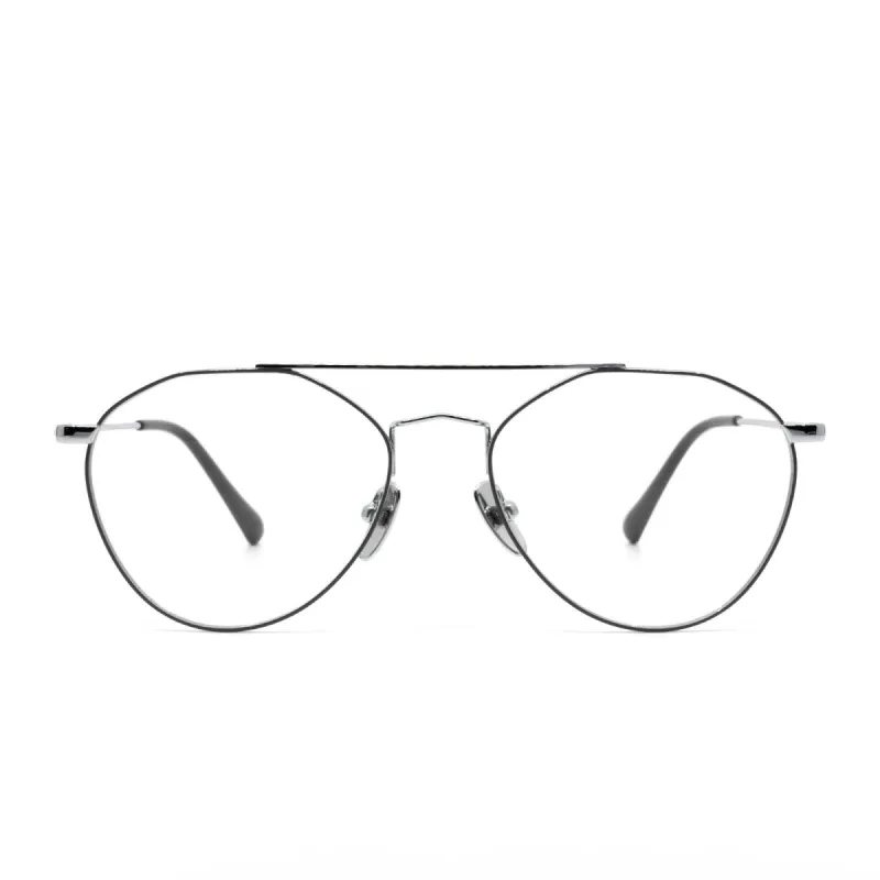 SUNDAY - SILVER + DARK GREY + PRESCRIPTION GLASSES sold by Diff Eyewear