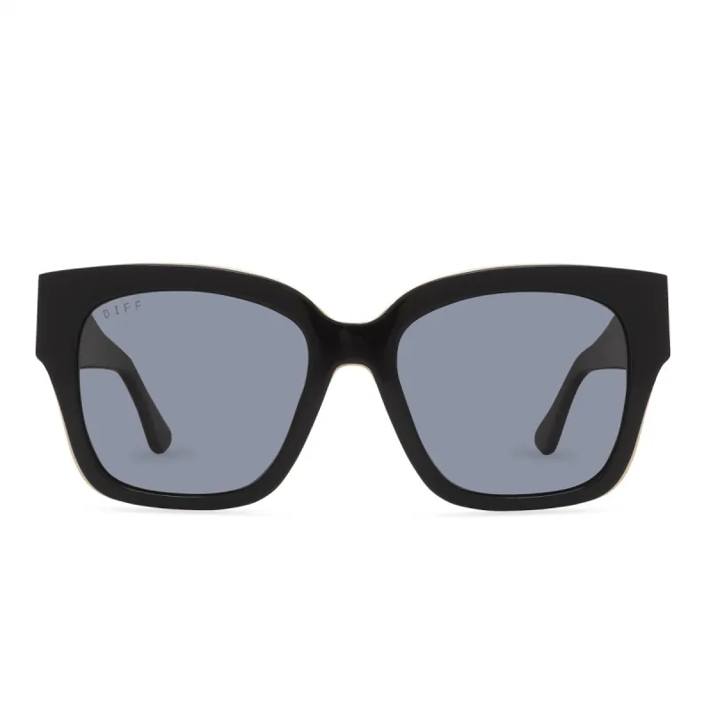 BELLA III - BLACK + GREY + POLARIZED SUNGLASSES sold by Diff Eyewear