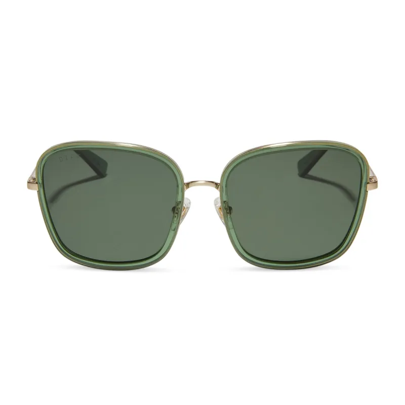GENEVIVE - SAGE CRYSTAL + G15 + POLARIZED SUNGLASSES sold by Diff Eyewear
