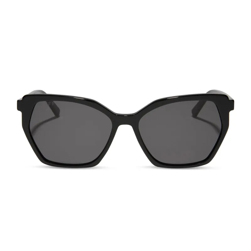 VERA - BLACK + GREY SUNGLASSES sold by Diff Eyewear
