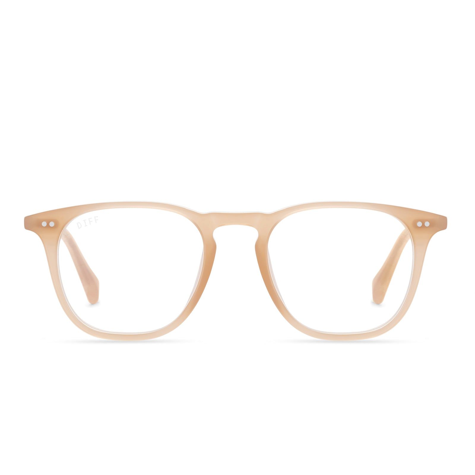 MAXWELL - RUSTIQUE + CLEAR GLASSES sold by Diff Eyewear