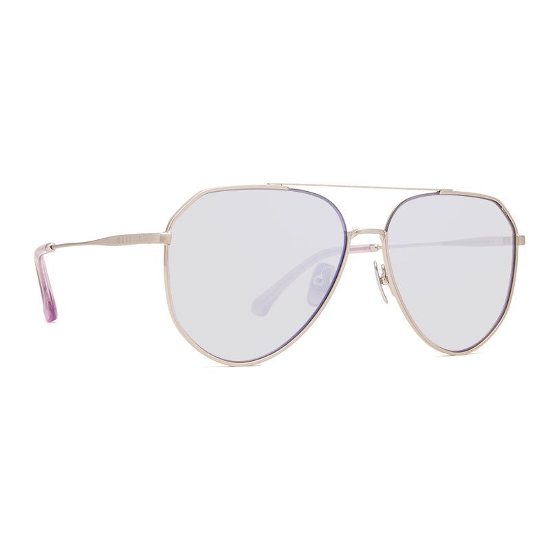 DASH - BRUSHED SILVER + PURPLE FLASH POLARIZED SUNGLASSES sold by Diff Eyewear product image thumbnail 2