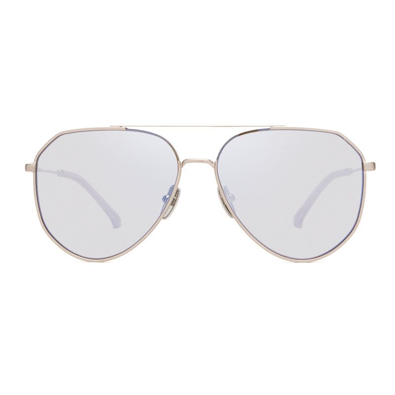 DASH - BRUSHED SILVER + PURPLE FLASH POLARIZED SUNGLASSES sold by Diff Eyewear