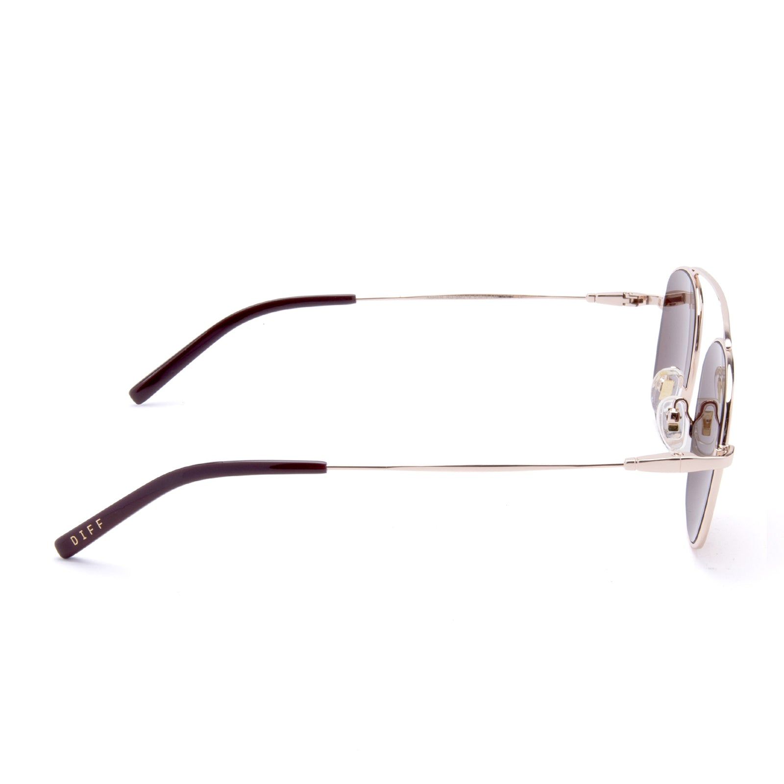 ASHER - ROSE GOLD + BROWN MIRROR SUNGLASSES sold by Diff Eyewear product image thumbnail 4