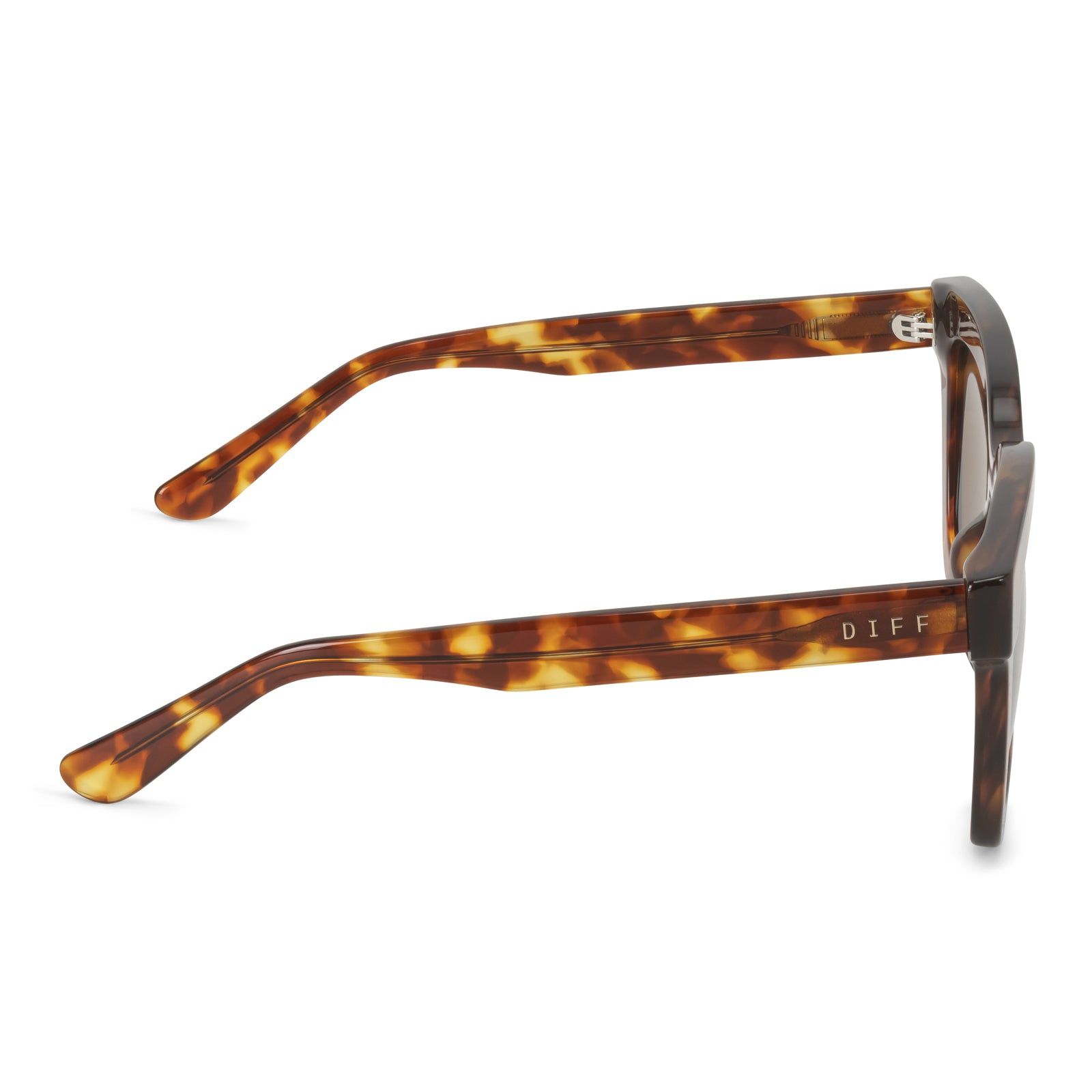 CARSON - AMBER TORTOISE + BROWN SUNGLASSES sold by Diff Eyewear product image thumbnail 4