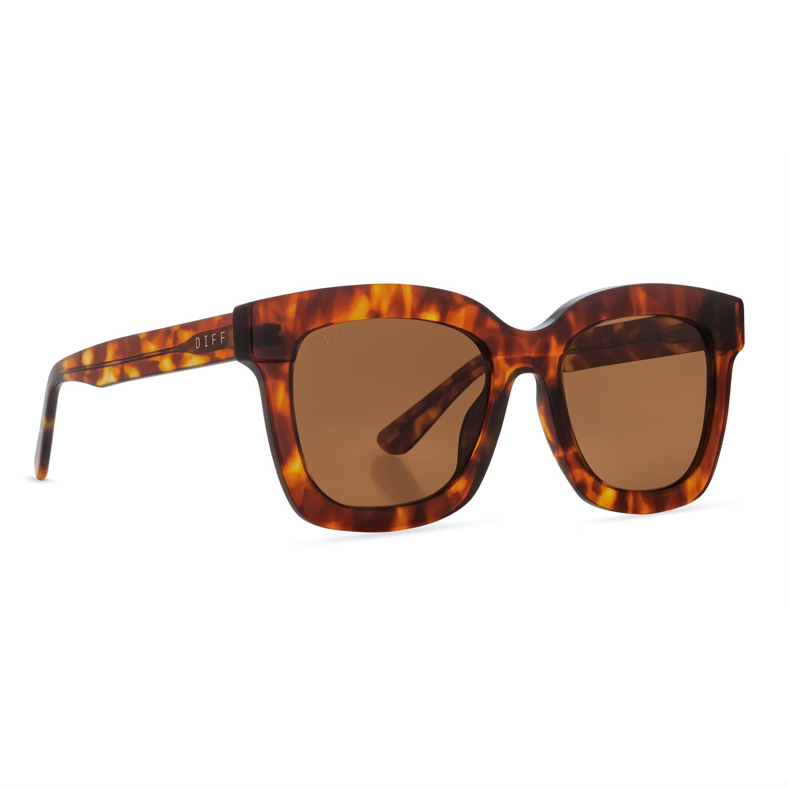 CARSON - AMBER TORTOISE + BROWN SUNGLASSES sold by Diff Eyewear product image thumbnail 2