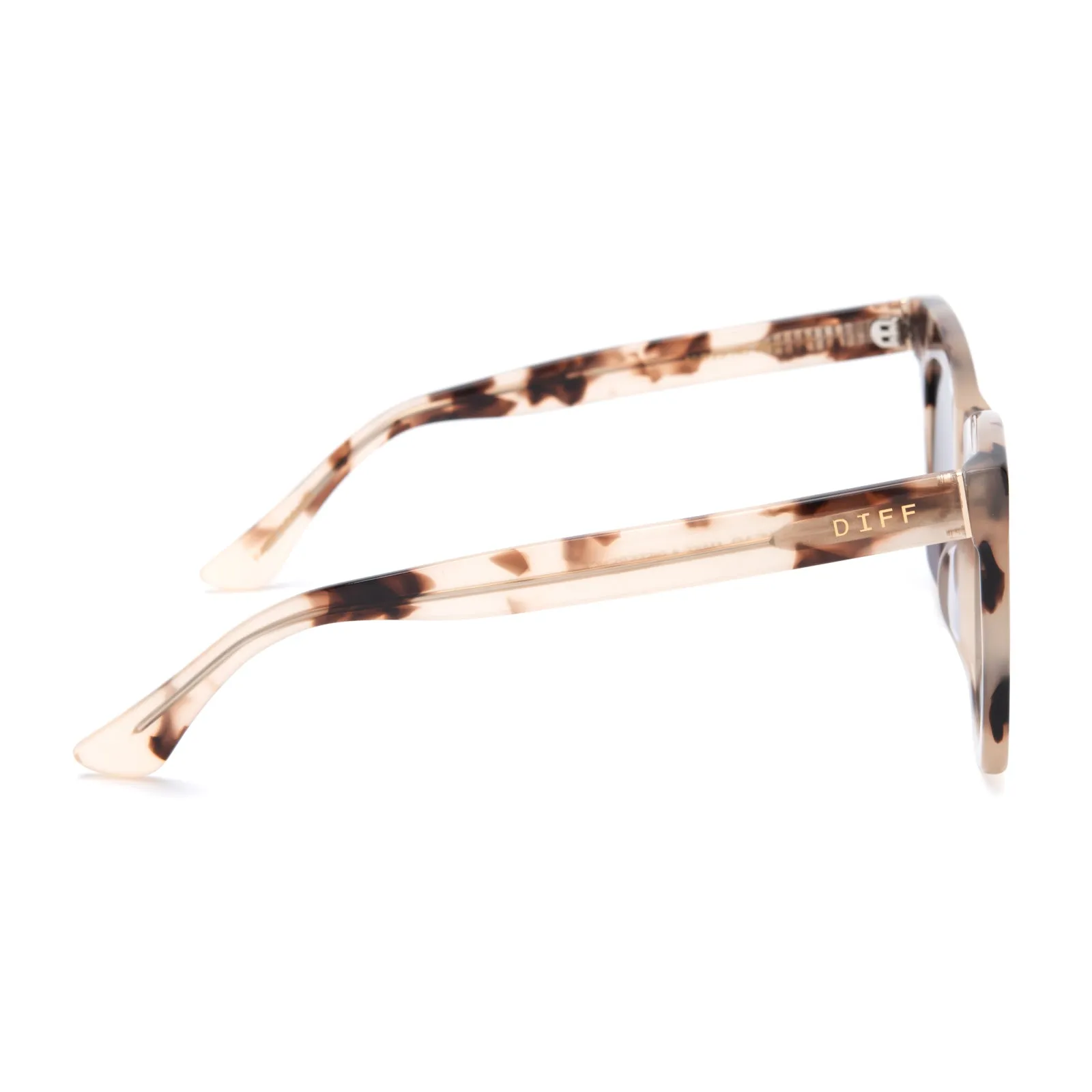 KAIA - CREAM TORTOISE + GREY SUNGLASSES sold by Diff Eyewear product image thumbnail 3