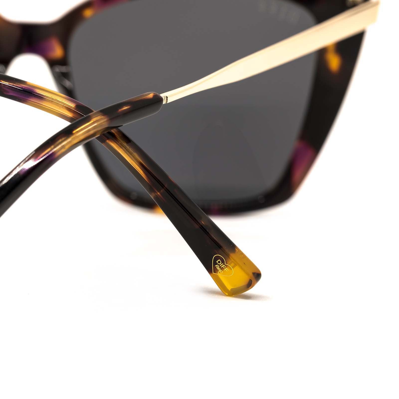 BECKY II - AMBASSADOR TORTOISE + GREY POLARIZED SUNGLASSES sold by Diff Eyewear product image thumbnail 4