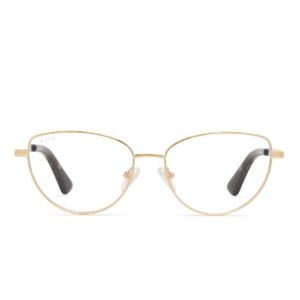 KERI - GOLD/TORTOISE + CLEAR GLASSES sold by Diff Eyewear
