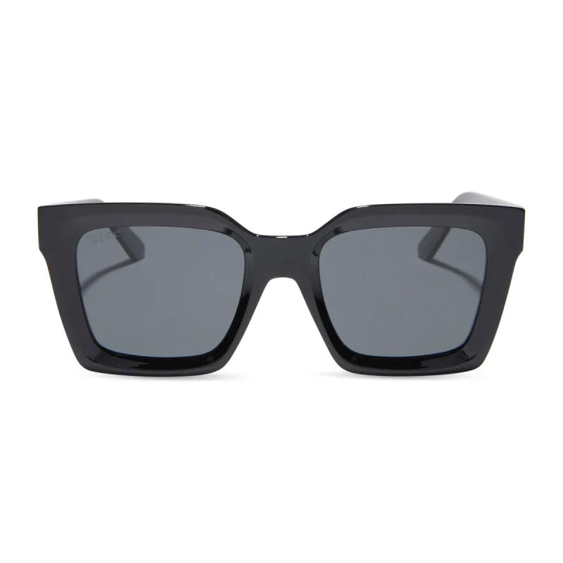 MADI NELSON - THE NAVY + BLACK + GREY + POLARIZED SUNGLASSES sold by Diff Eyewear