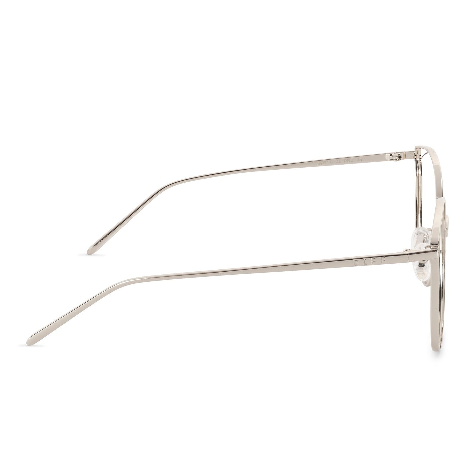 RORY - SILVER + CLEAR GLASSES sold by Diff Eyewear product image thumbnail 4