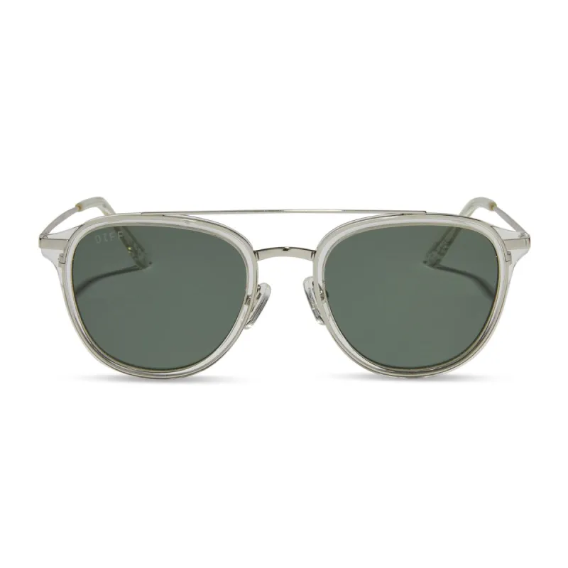 CAMDEN - CLEAR + G15 + POLARIZED SUNGLASSES sold by Diff Eyewear