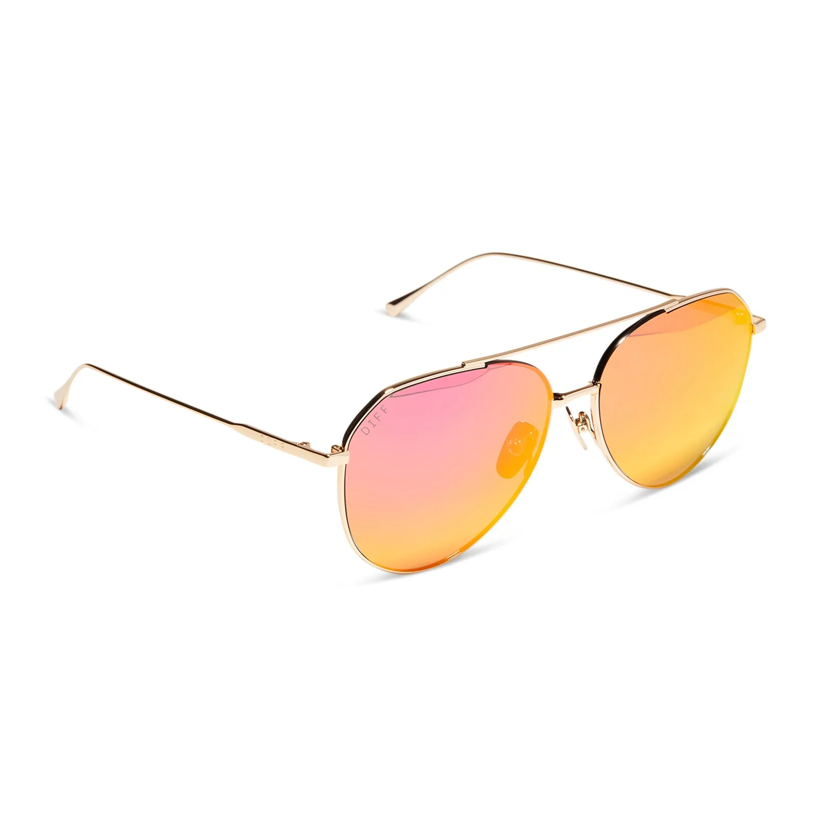 DASH - GOLD + SUNSET MIRROR + POLARIZED SUNGLASSES sold by Diff Eyewear product image thumbnail 2