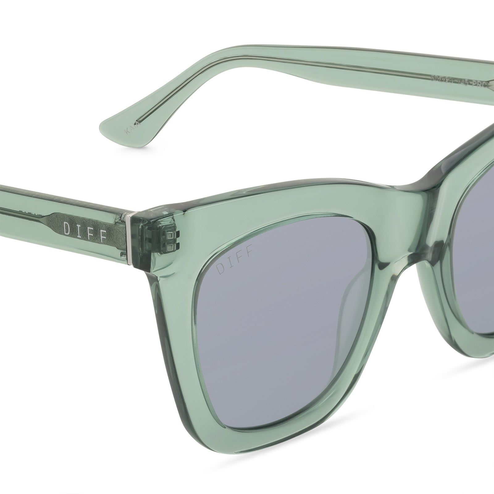 KAIA - JULEP CRYSTAL + GREY MIRROR + POLARIZED SUNGLASSES sold by Diff Eyewear product image thumbnail 3