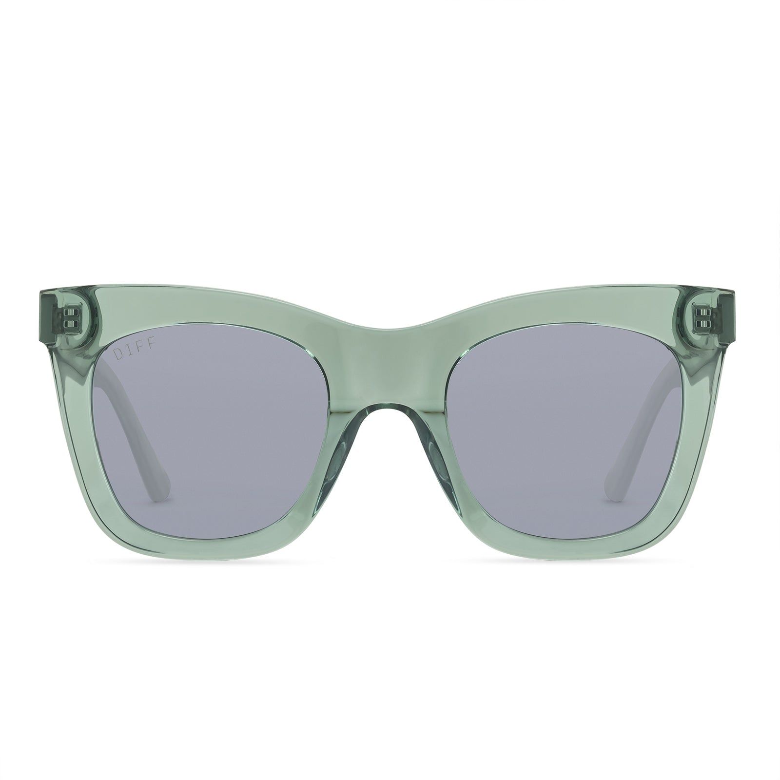 KAIA - JULEP CRYSTAL + GREY MIRROR + POLARIZED SUNGLASSES sold by Diff Eyewear