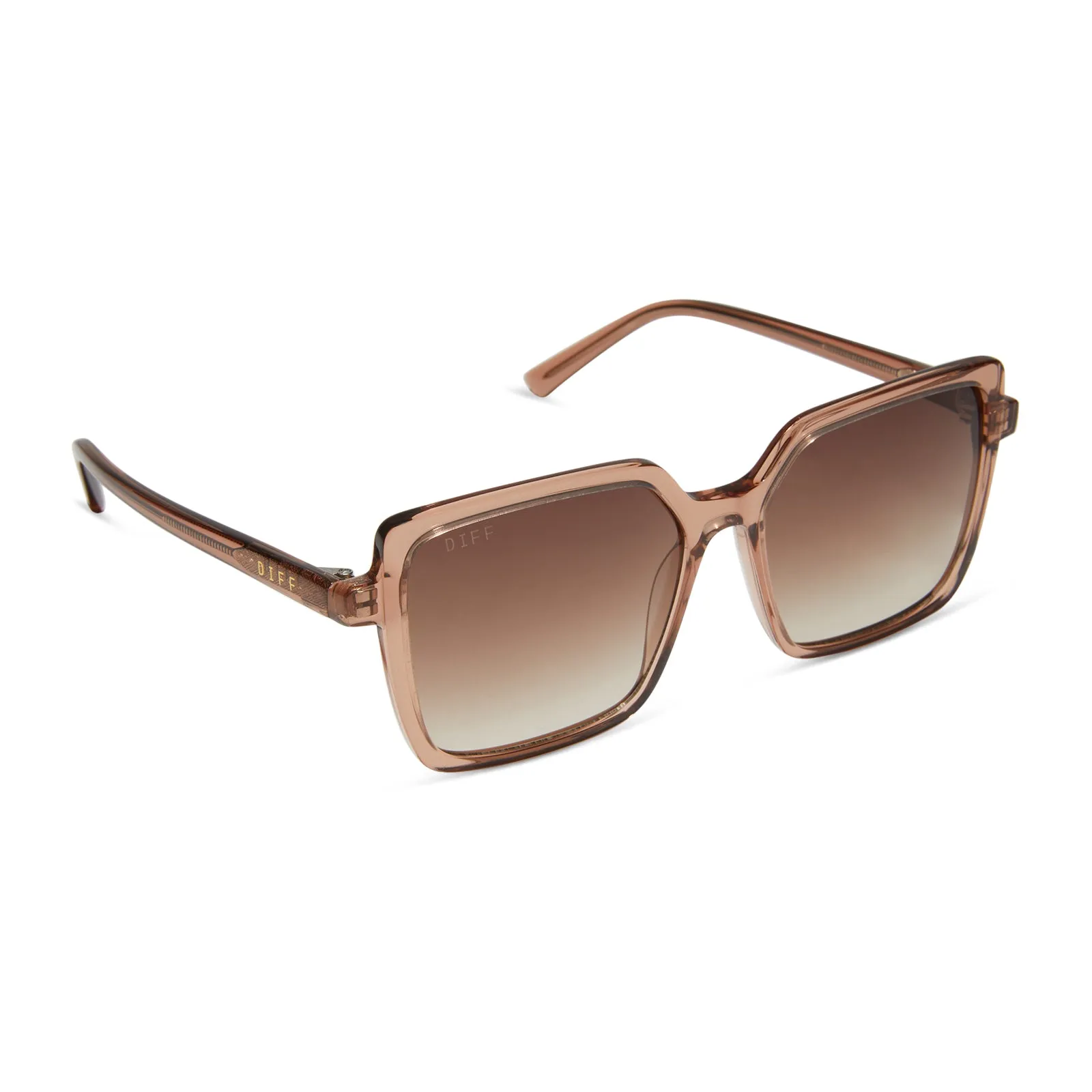 ESME - CAFÉ OLE + BROWN GRADIENT + POLARIZED SUNGLASSES sold by Diff Eyewear product image thumbnail 2