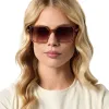 ESME - CAFÉ OLE + BROWN GRADIENT + POLARIZED SUNGLASSES sold by Diff Eyewear