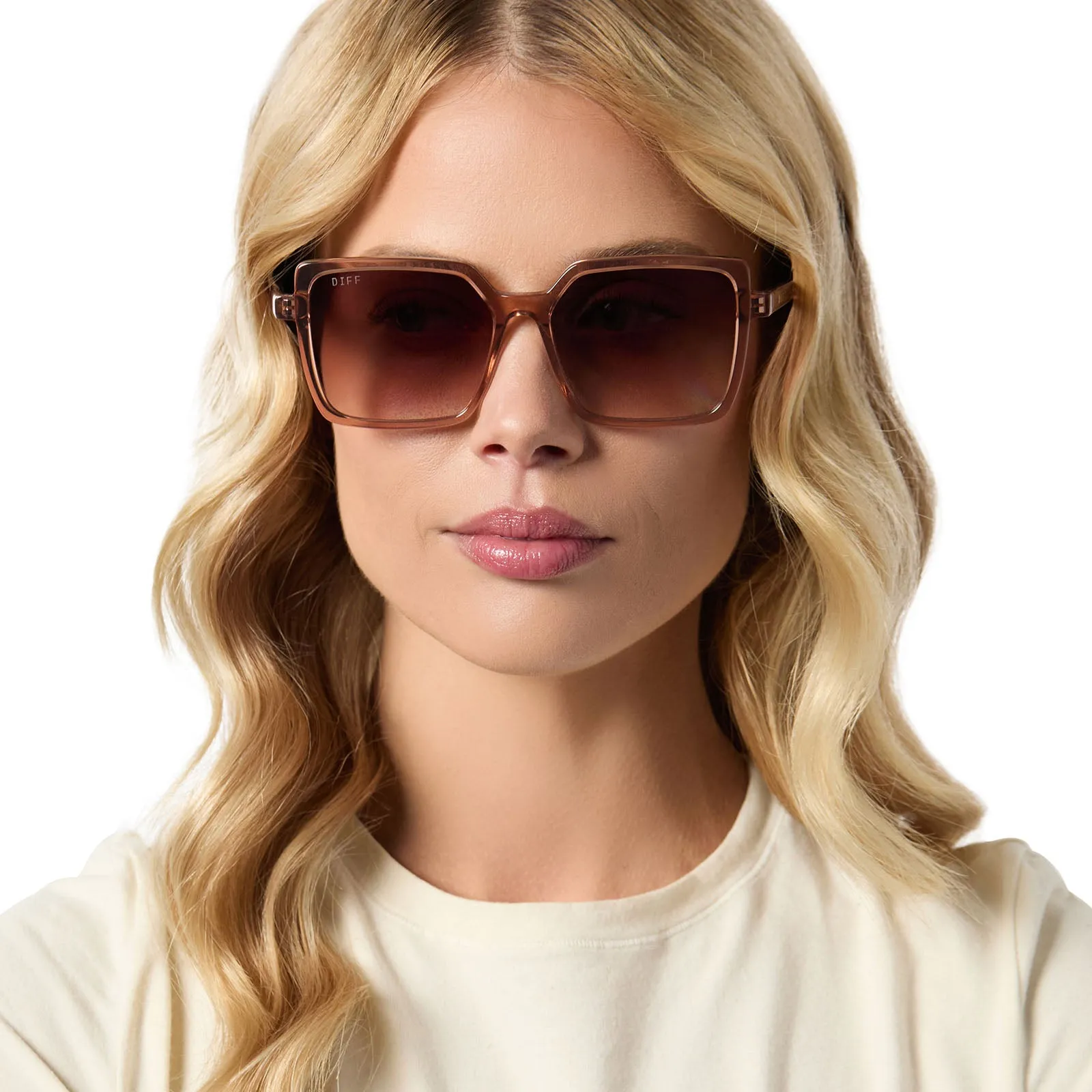 ESME - CAFÉ OLE + BROWN GRADIENT + POLARIZED SUNGLASSES sold by Diff Eyewear product image thumbnail 5