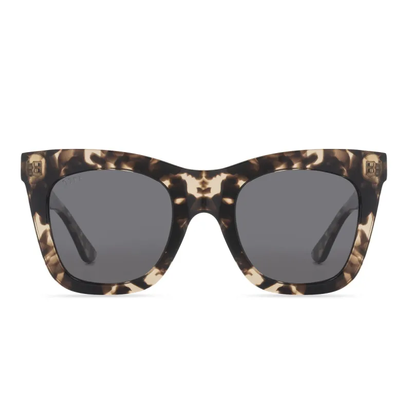 KAIA - ESPRESSO TORTOISE + GREY + POLARIZED SUNGLASSES sold by Diff Eyewear