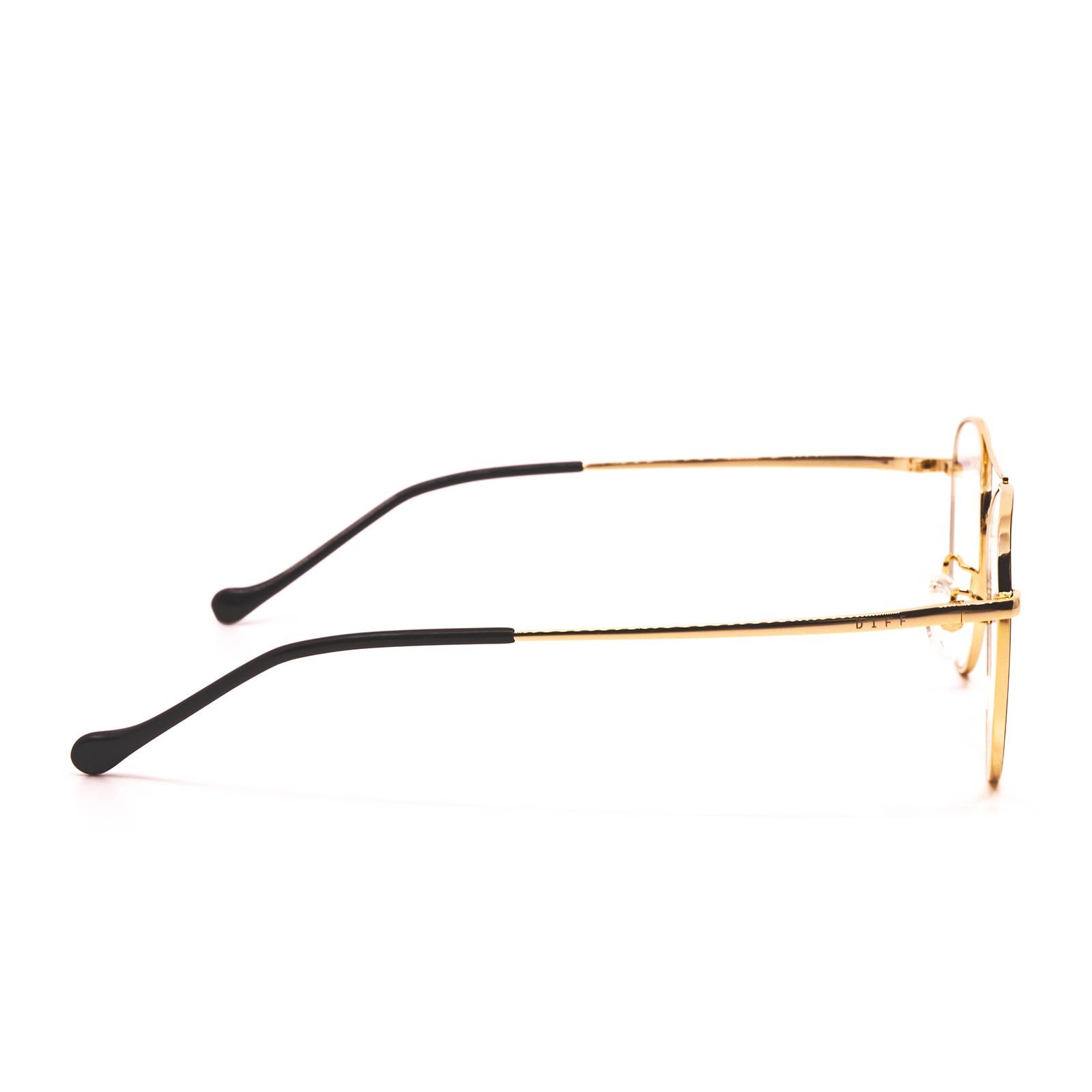 AIDEN - BLACK + GOLD + BLUE LIGHT TECHNOLOGY GLASSES sold by Diff Eyewear product image thumbnail 3