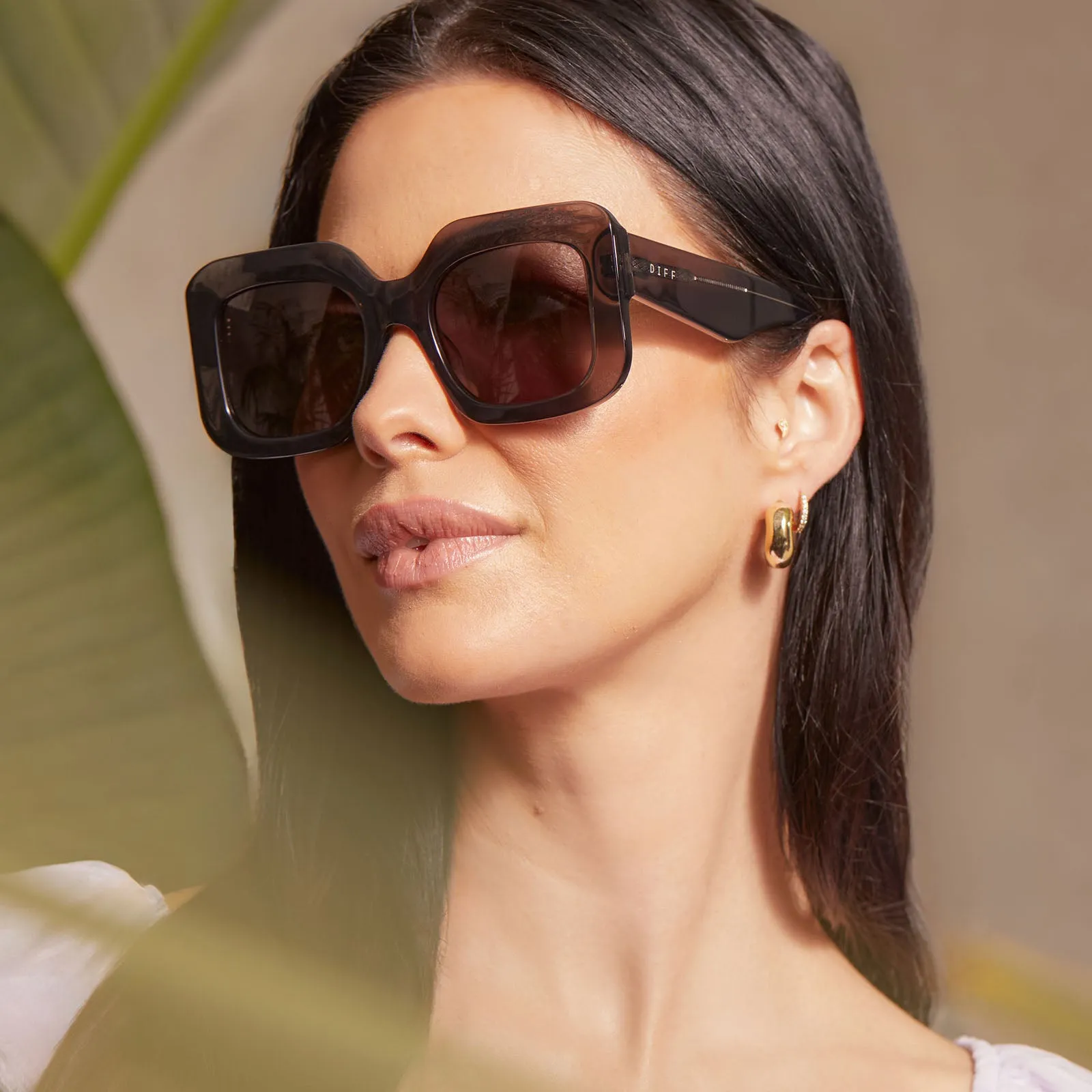 GIADA - SMOKE CRYSTAL + GREY + POLARIZED SUNGLASSES sold by Diff Eyewear product image thumbnail 5