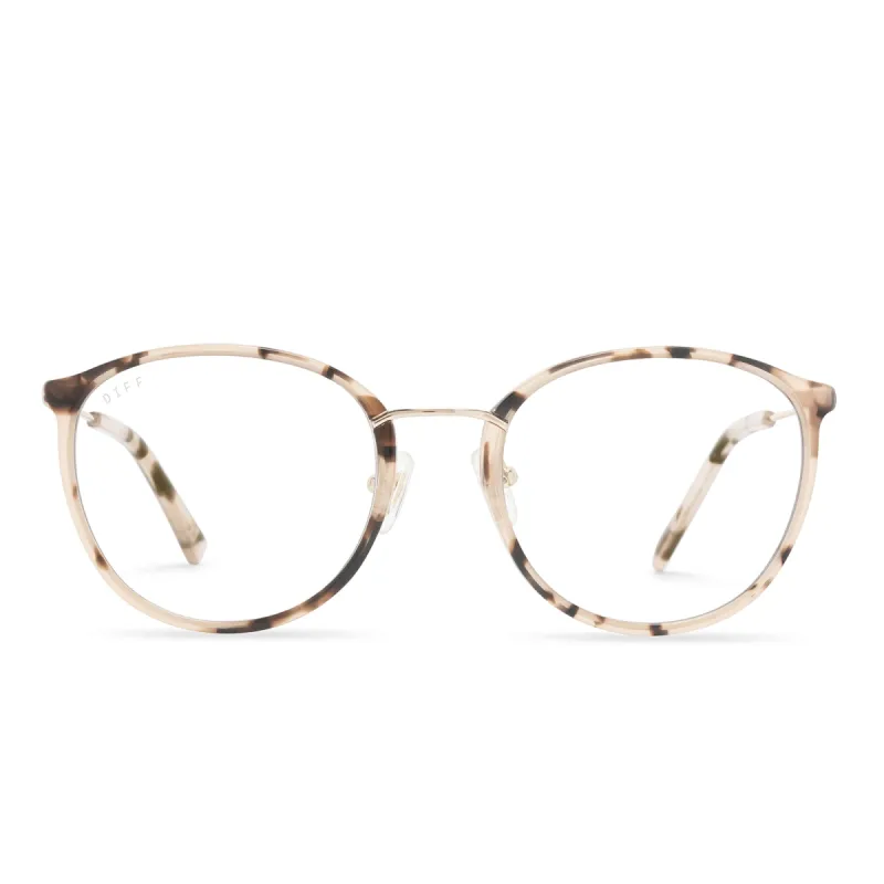 PALMER - CREAM TORTOISE + BLUE LIGHT TECHNOLOGY GLASSES sold by Diff Eyewear
