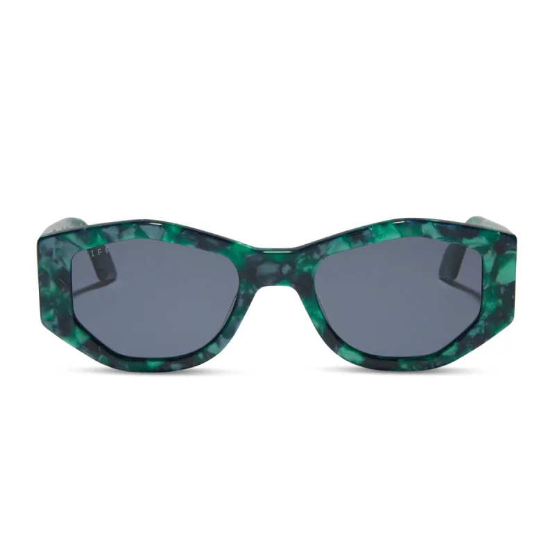 ZOE - DARK IVY TORTOISE + GREY + POLARIZED SUNGLASSES sold by Diff Eyewear