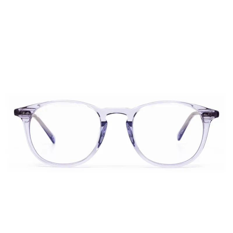 JAXSON - ULTRA VIOLET +CLEAR GLASSES made by Diff Eyewear